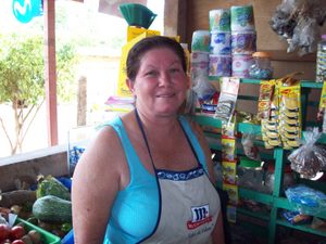 Gloria in her store. Rivas, Nicaragua