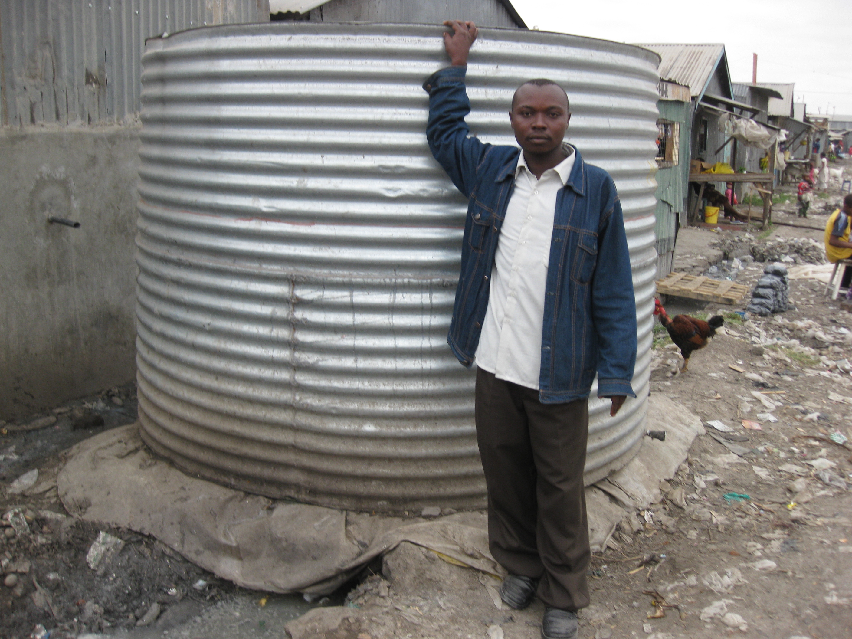 Titus, a Faulu client in Mukuru