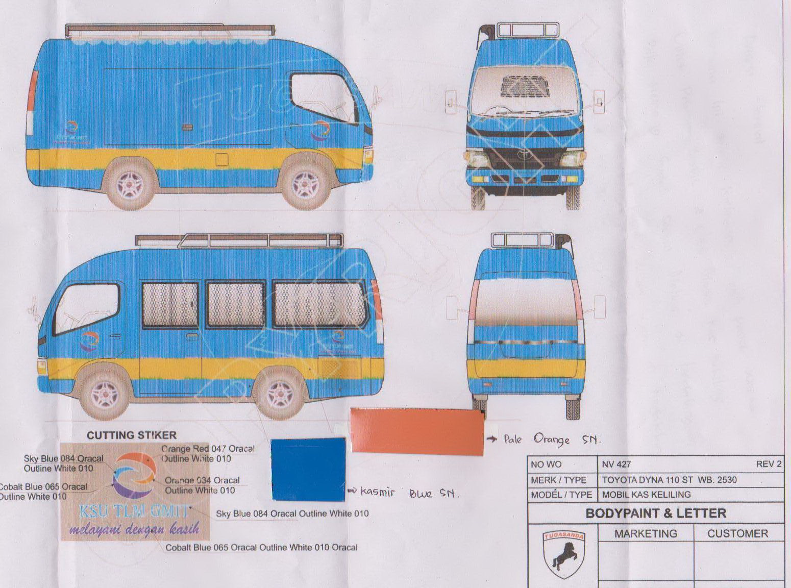 TLM Mobile Van Sketch