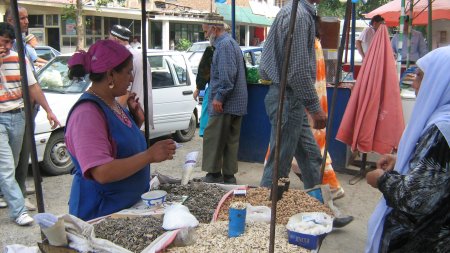 Lola Toshmatova, a bulk sunflower seeds saleswoman, is now on her 5th loan