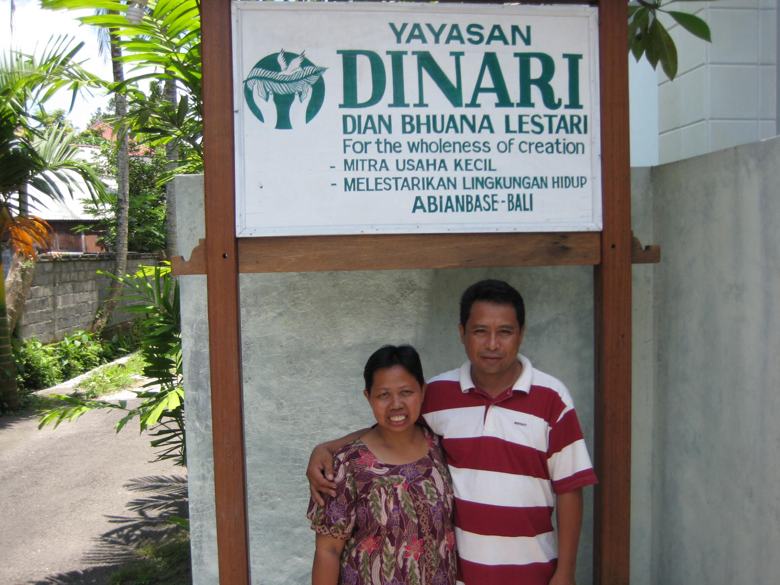 Kerti Moses and Endang at DINARI's office