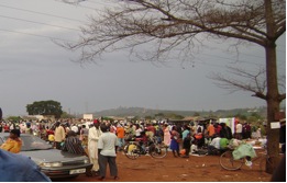 Figure 1: A typical wednesday market in Njeru County in Jinja.