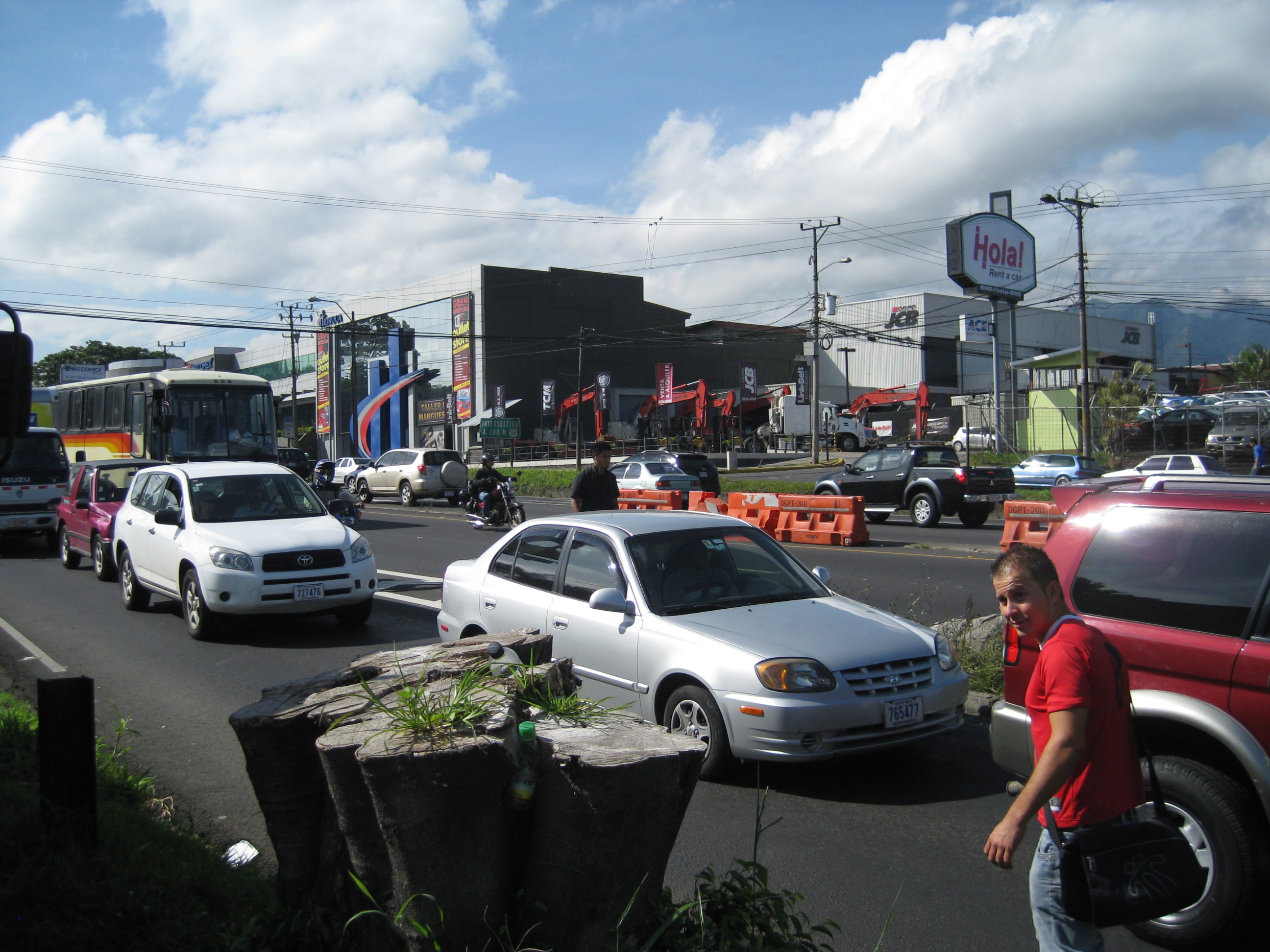 crossing the Pan-American highway