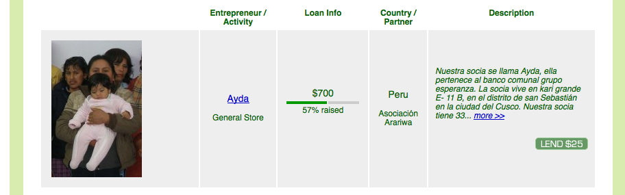 <b>Prestatario</b> - borrower: Ayda